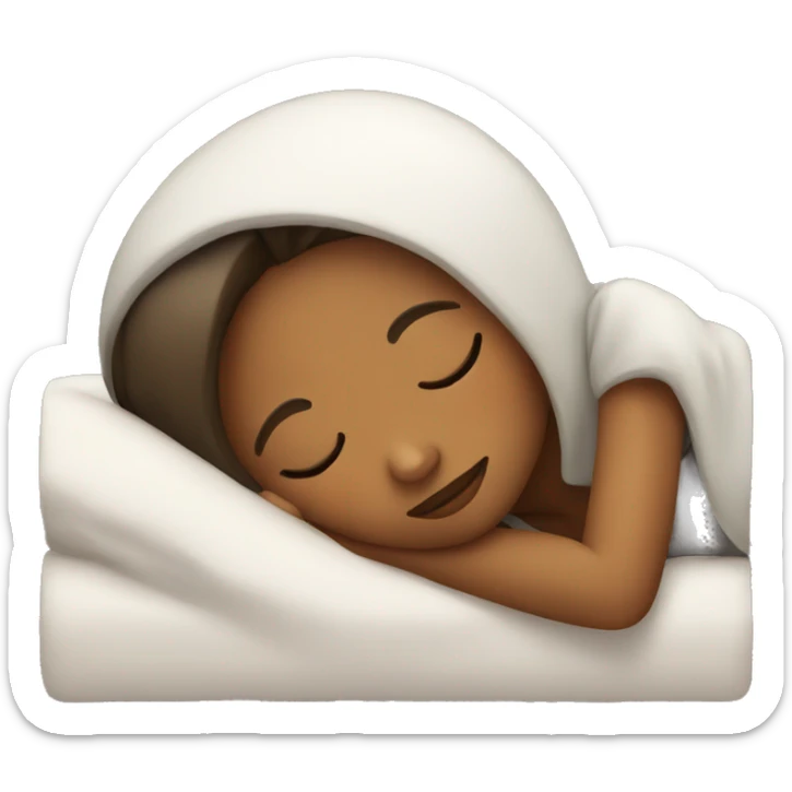 Girl sleeping  sticker