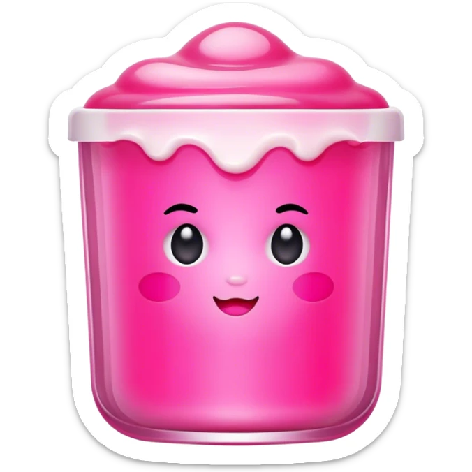 Make an emoji of the jelly tint, product of the brand milk makeup  sticker