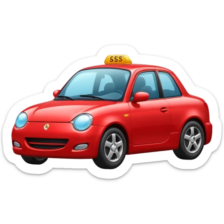 Car emoji sticker