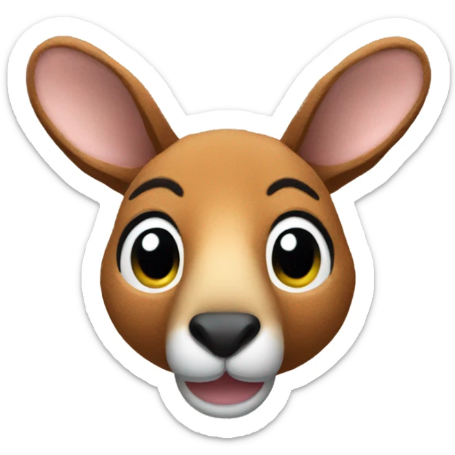 Kangaroo stuffed animal sticker