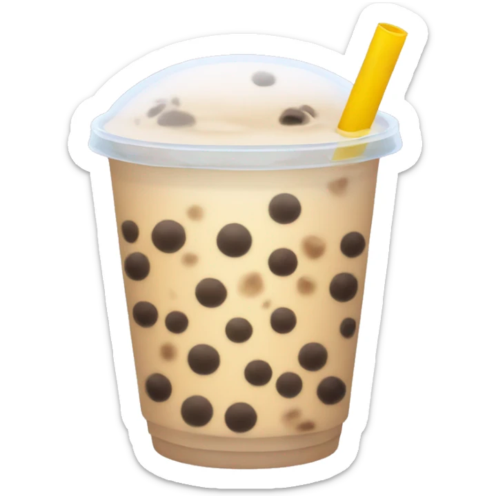 Bubble tea sticker