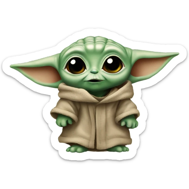 baby yoda sticker