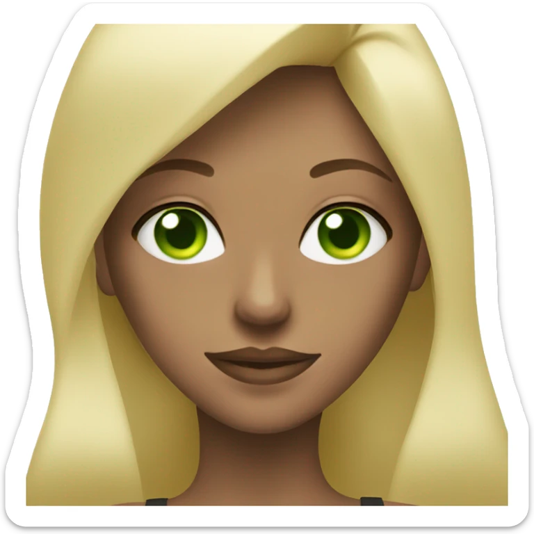 Gym Fitness Blonde Girl With Green Eyes sticker