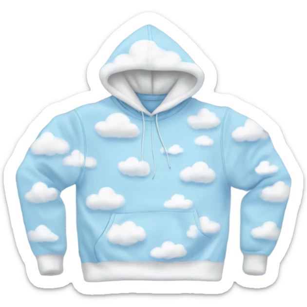 Cloud hoodie sticker