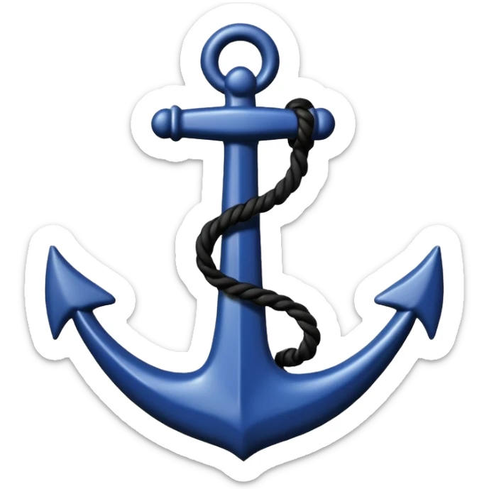 Je veux un emoji encre dans ce style là : ⚓ je veux qu’il représente l’amour sentimentale et attachant vers une personne  sticker