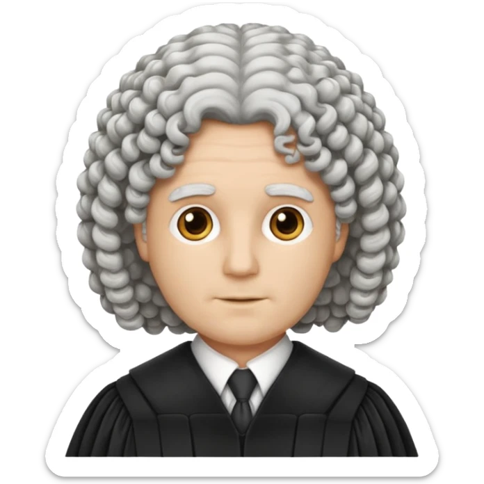 Courtroom Items, only Judge’s Wig – traditional courtroom attire

 sticker