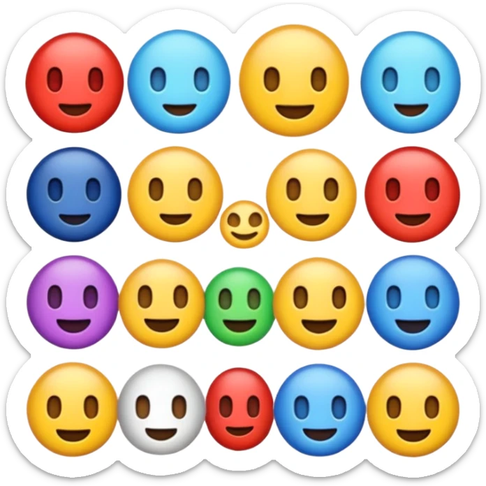 crie emojis para uma comunidade do discord sem fazer ou pegar algo pronto quero algo diferente esses que vc esta fazendo e mt ruim crie outros sticker