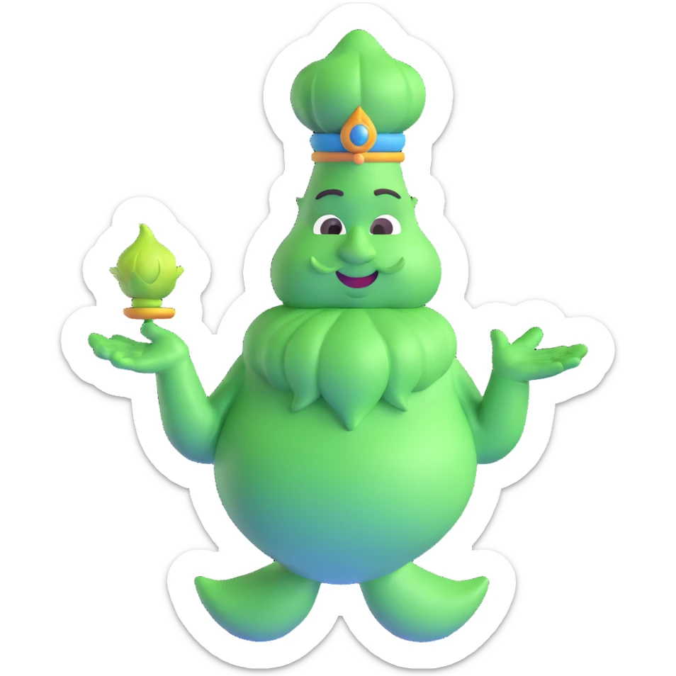 green genie sticker