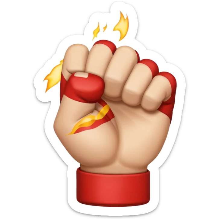 Gadirhum olayındaki el işaretini emoji şeklinde oluşturmanı istiyorum sticker