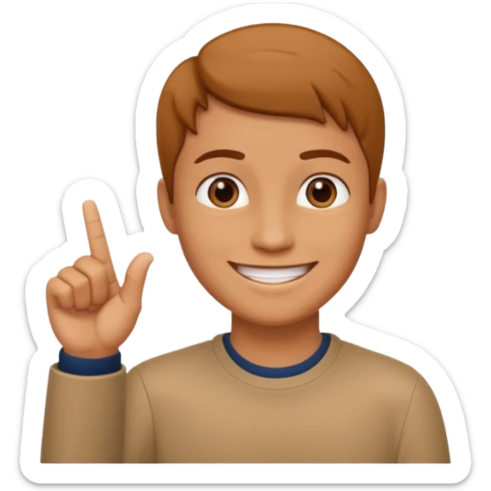 In the fourth image in the right hand of person there should be only the index finger upward sticker