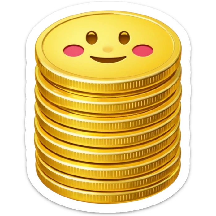 The secret to success emoji that looks like digital currency sticker