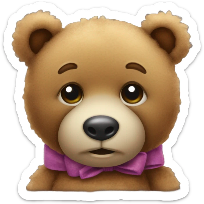 Teddy bear sticker