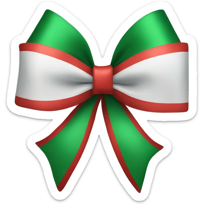 Christmas bow sticker