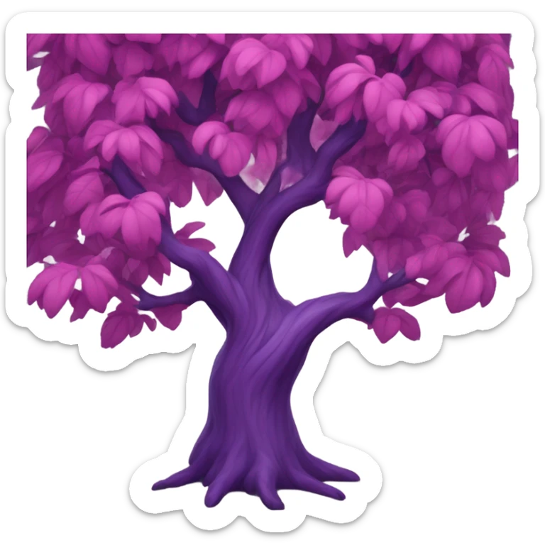 Purple Tree sticker