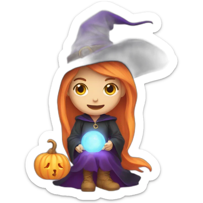 witch spell sticker