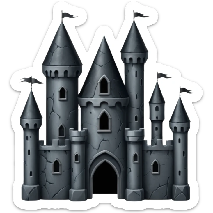 make an emoji about a castle of the movie Edward Scissorhand
 sticker