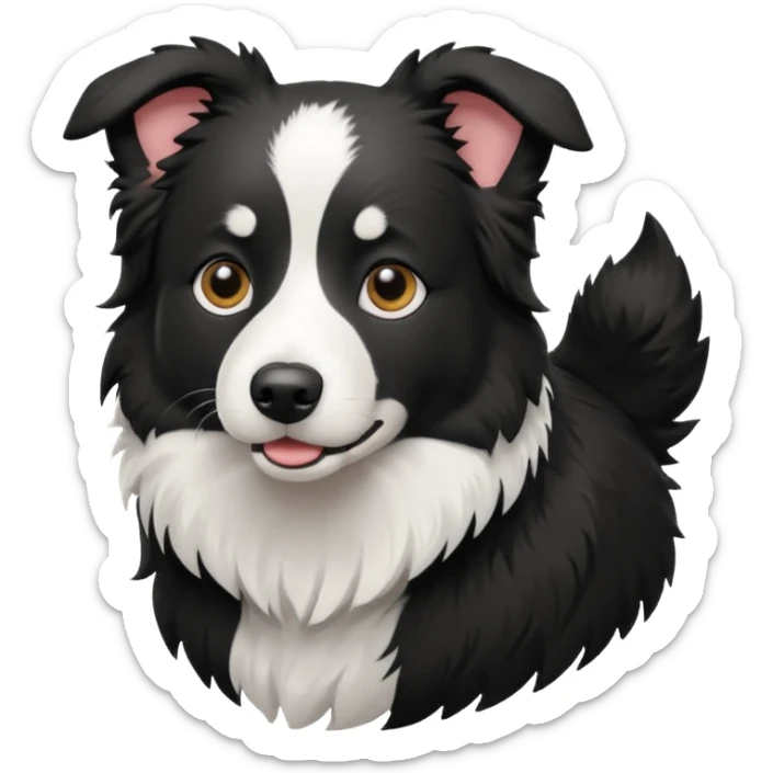 Border collie with short hair sticker