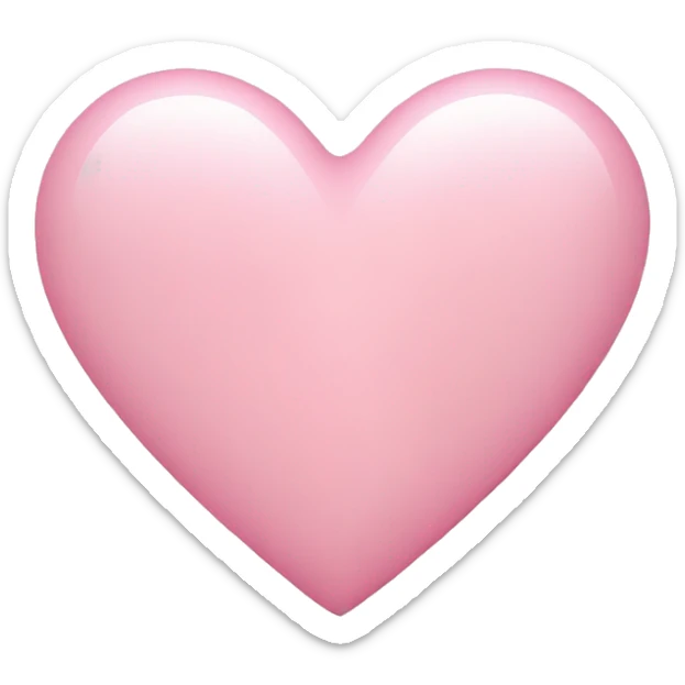 Light pink heart sticker
