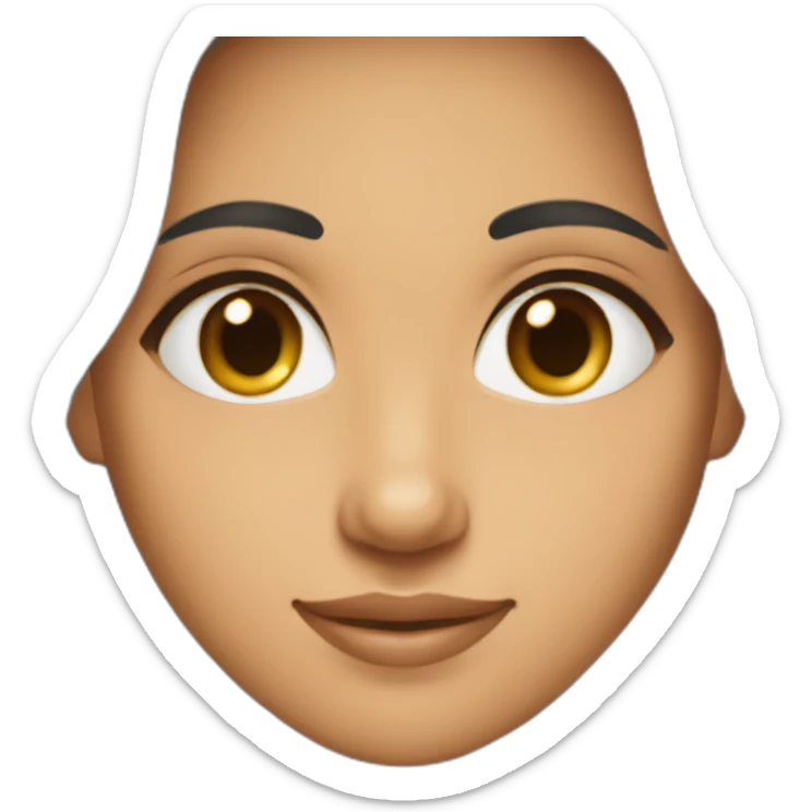 Jewish girl longhair with ophthalmologist tanned skin Arabic boy sticker