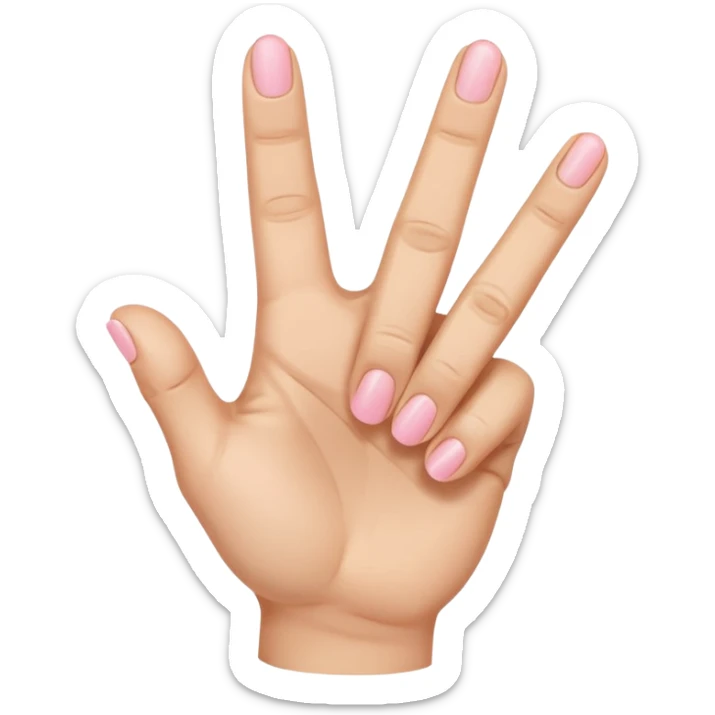 Like the middle finger flipping off emoji but with the pinky finger only (pinky finger flipping off) sticker