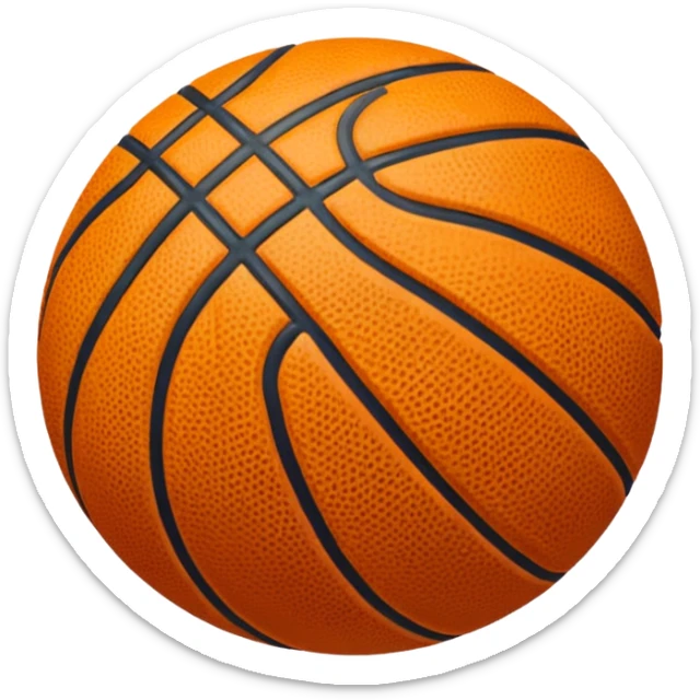 Aesthetic basketball sticker