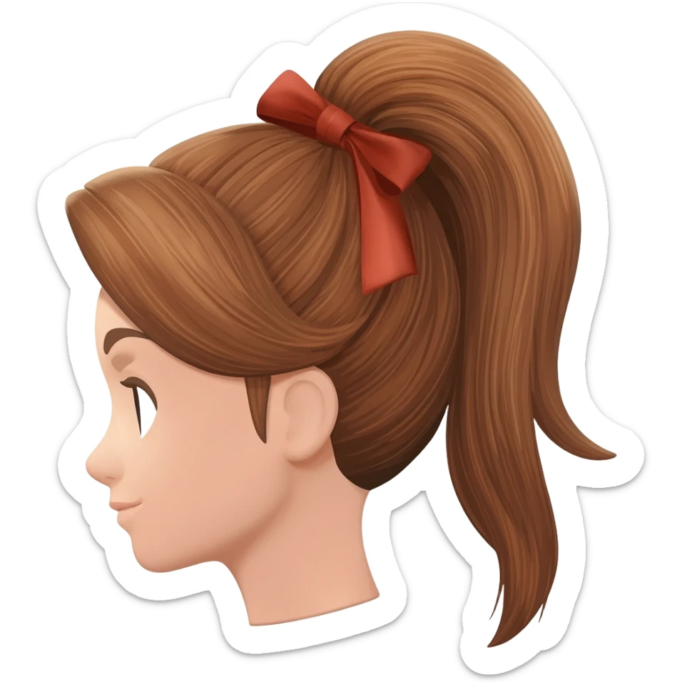 Laço no cabelo sticker