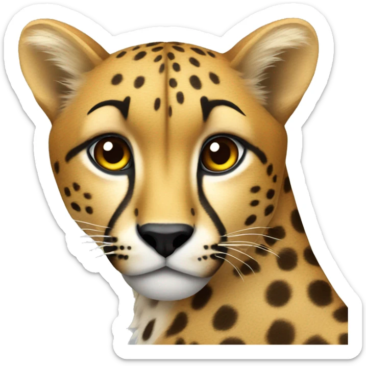 cheetah sticker