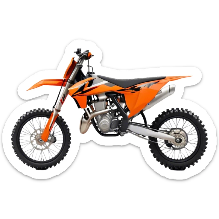 KTM Dirtbike - KTM 250 SX (Model Year: 2021) (Iconic colour: Orange) sticker