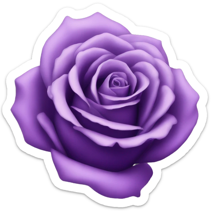 Purple rose sticker