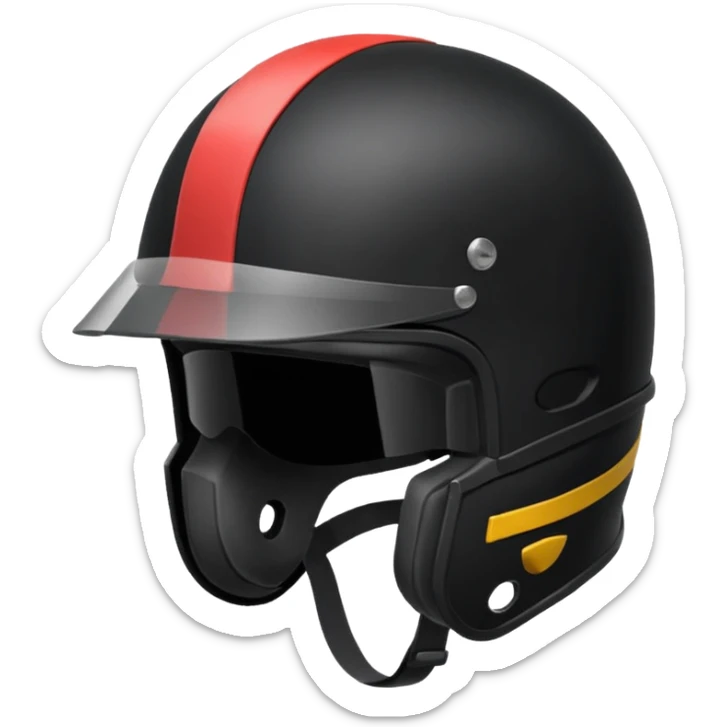 Rider helmet black matte at the back theres ribbon attached for female rider it is a full face only do not include the lady sticker