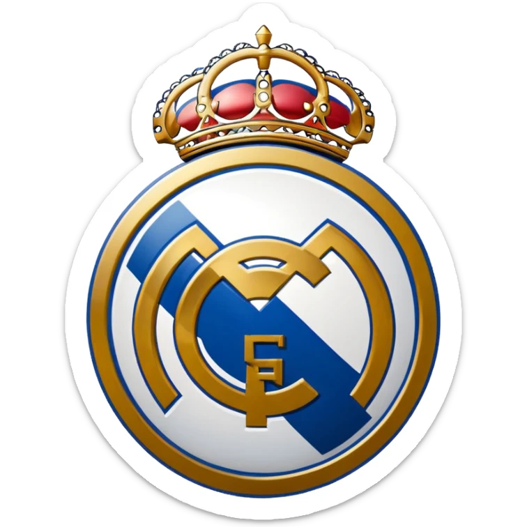 I want an emoji of real madrid logo of football and it should look realistic sticker