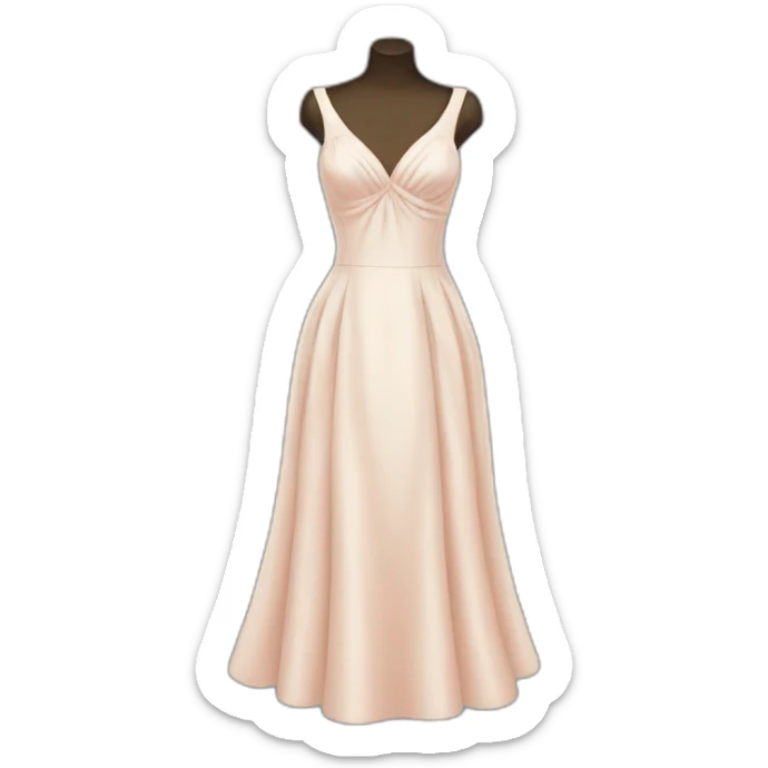 Elegant dress sticker