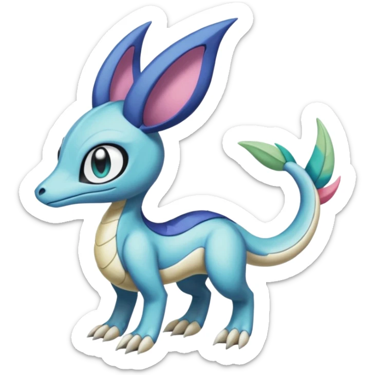 Meloetta-Sergal-Cresselia-Palkia-Stitch-Fakémon-creature-hybrid sticker