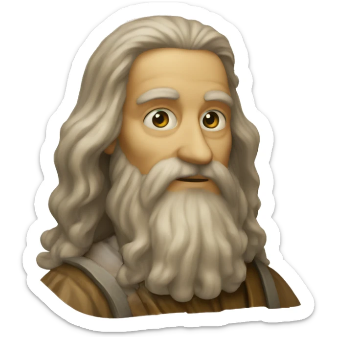 leonardo da vinci sticker