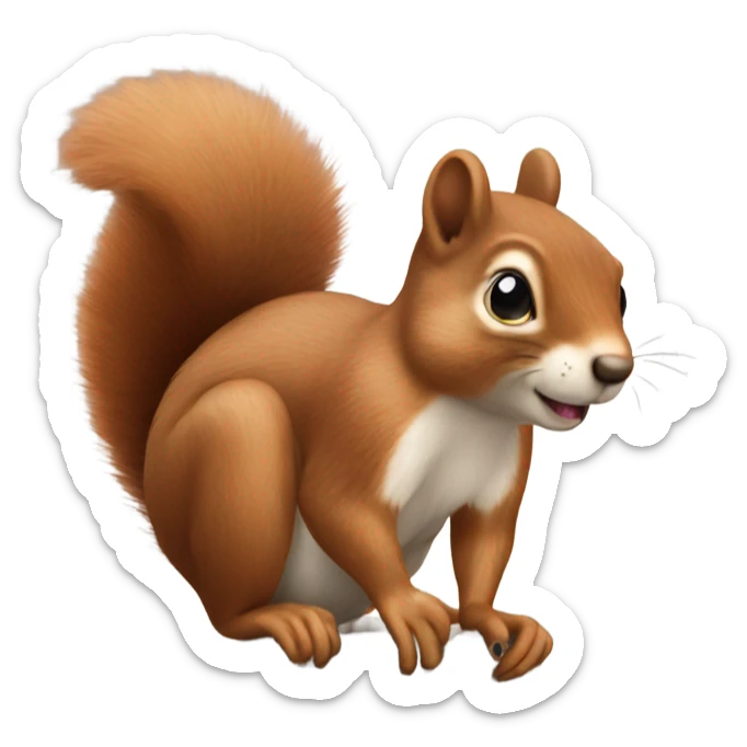 Squirrel sticker