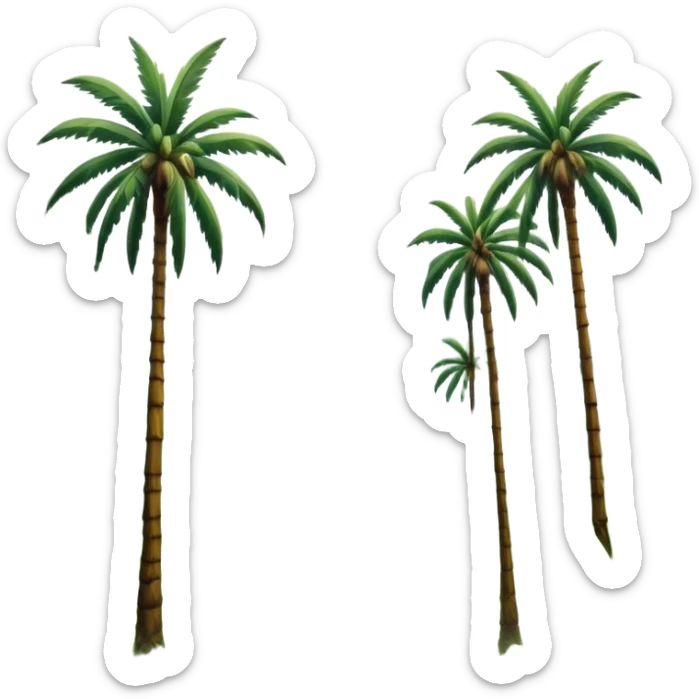 Cinematic Realistic Cocora Valley Landscape Emoji, depicted with towering wax palm trees in a lush, misty valley rendered with rich textures and dynamic, natural lighting. sticker