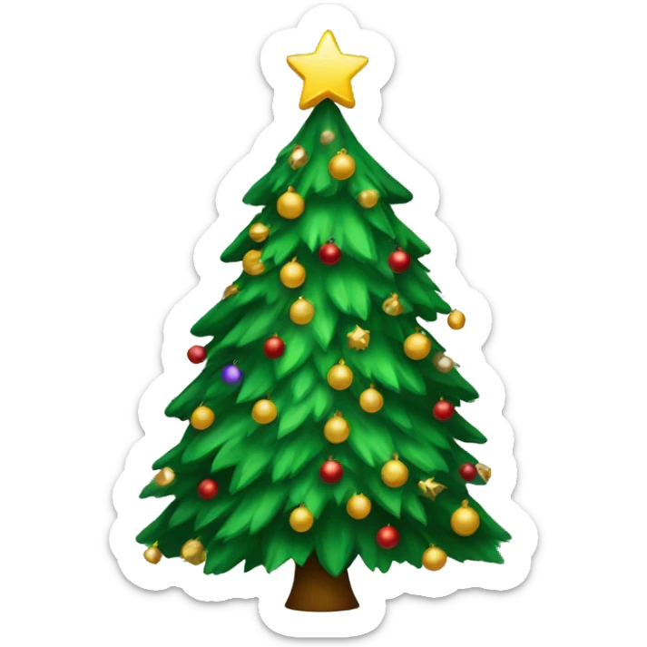 Christmas tree sticker
