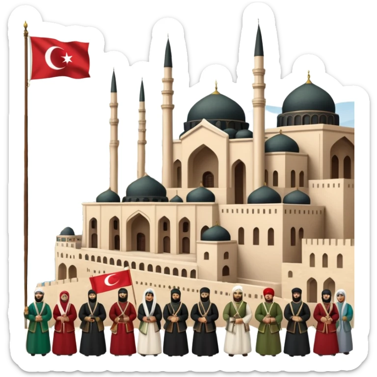 The Ottoman Empire in the year 1453The year of the Ottoman Empire 1453  sticker