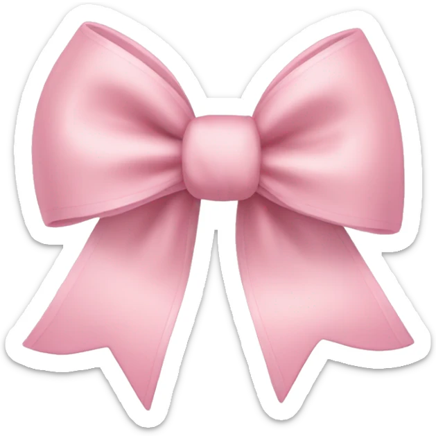 Light pink bow sticker