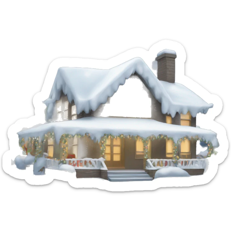 White Christmas  sticker