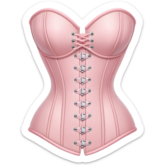 Pastel pink corset  sticker