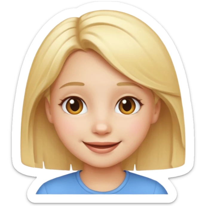 A baddie girl giving cute vibes but don't make it look like more of a human emoji more of a emoji a regular emoji sticker