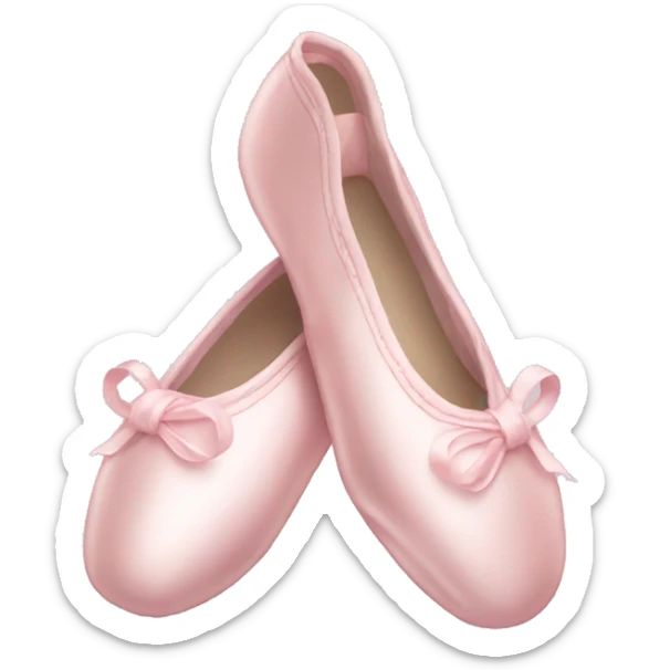 Pale pink ballet shoes sticker