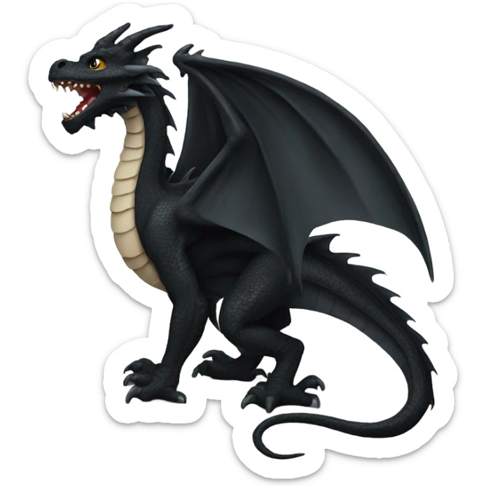 black dragon sticker