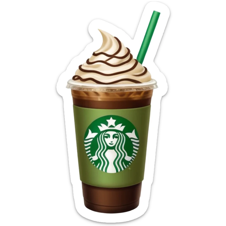 Starbucks iced coffee with Dubai chivalry bar with green filling and burn Khalifa  sticker