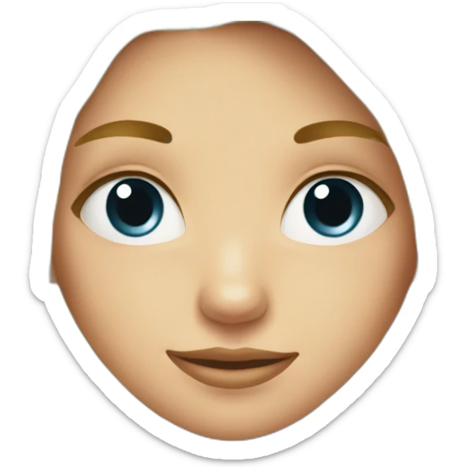 blond girl with ant sticker