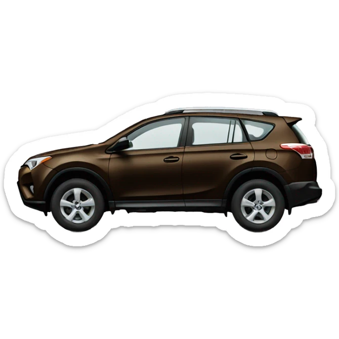 Brown Rav4 car sticker