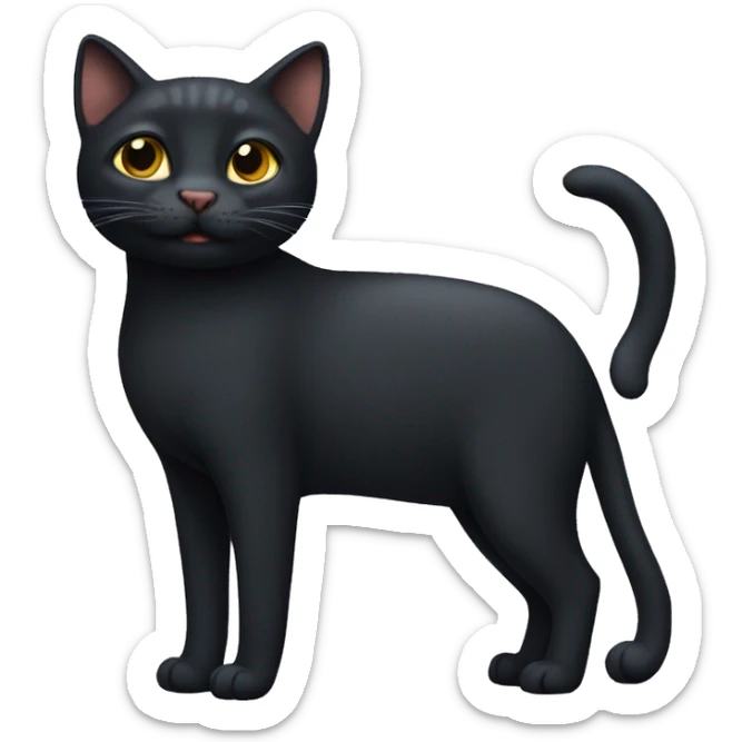 Gato negro  sticker