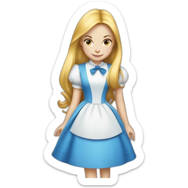 Alice in wonderland sticker