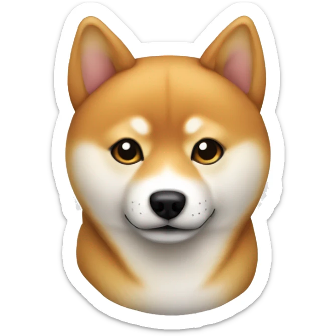 Shiba Inu laying sticker